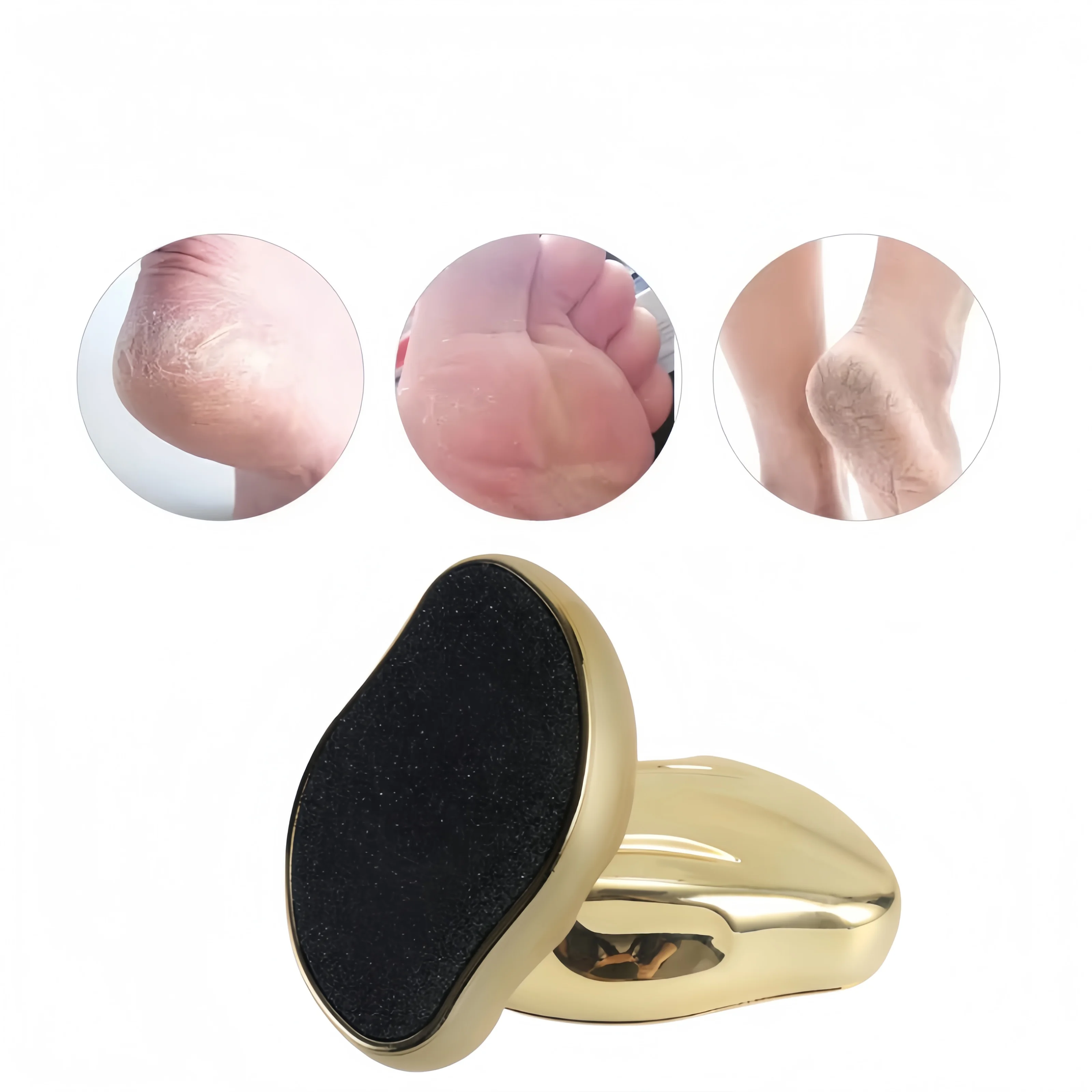 Rimozione della pelle morta Nano vetro Raschietto per tallone Piedi Doccia Scrubber per piedi Pedicure Cura della doccia CrystalTreat Strumenti per capelli