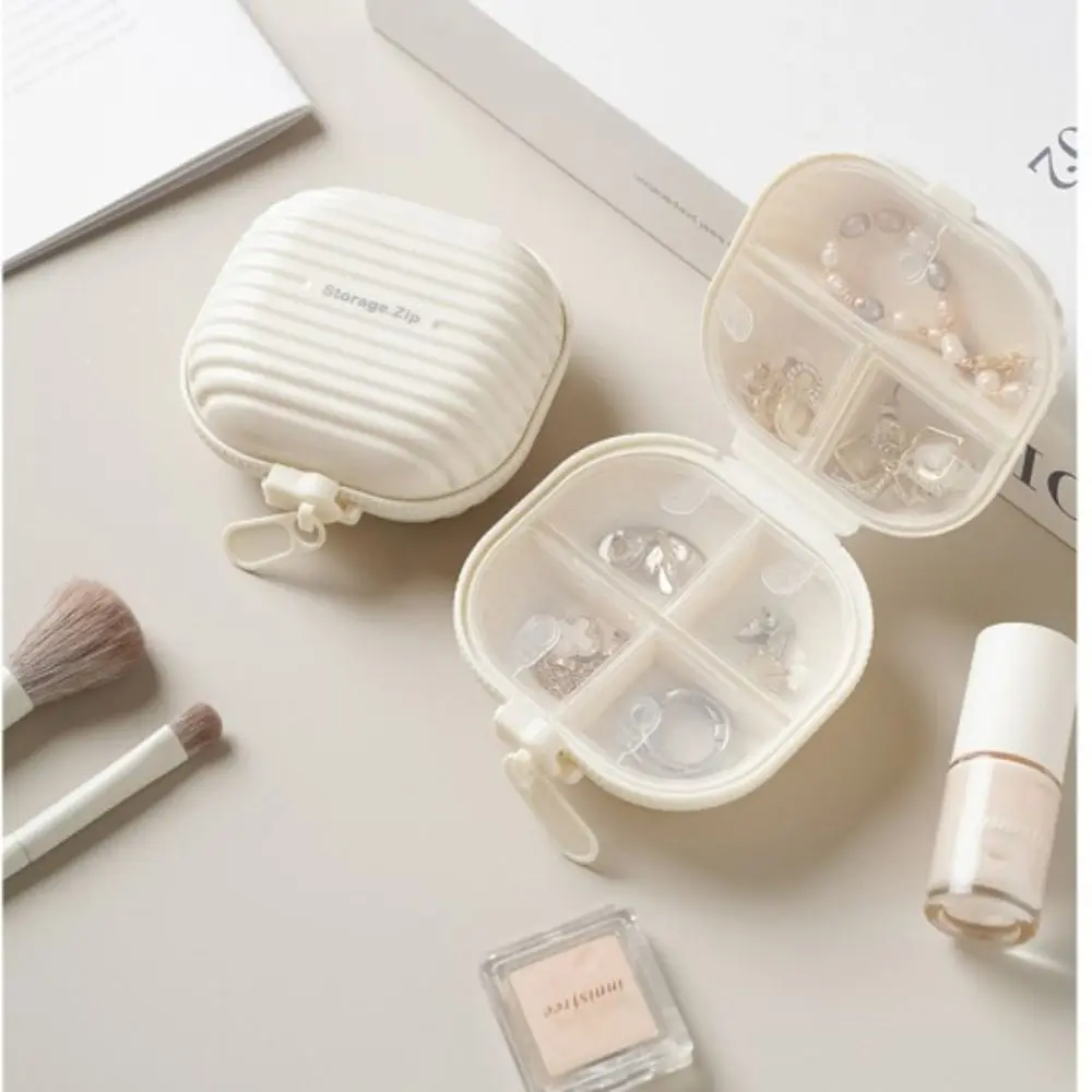 

Durable 7 Grid Pill Box with Lid Portable Medicine Dispenser Pill Dispenser