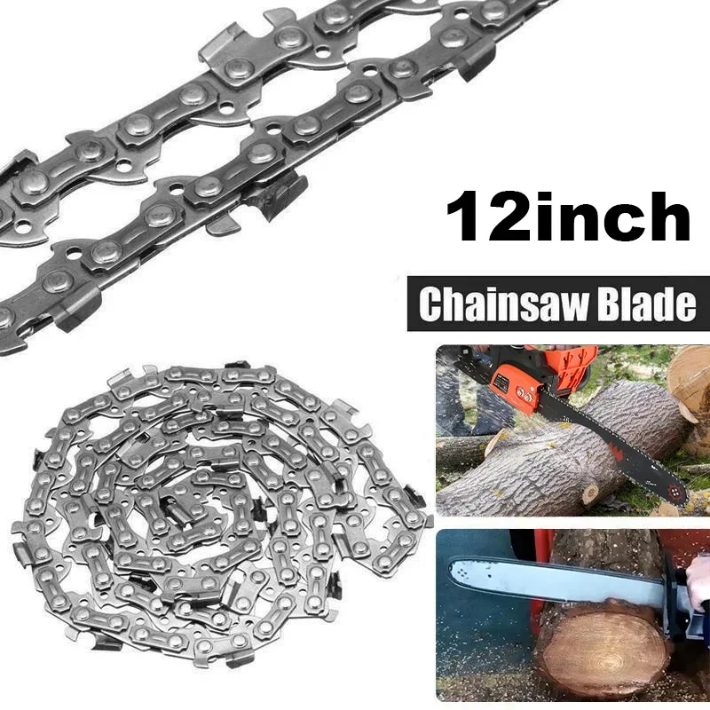 12 Inch Chain Saw Guide Bar 3/8LP 22 Cutter 45 Wood Cutting Drive Links 0.050