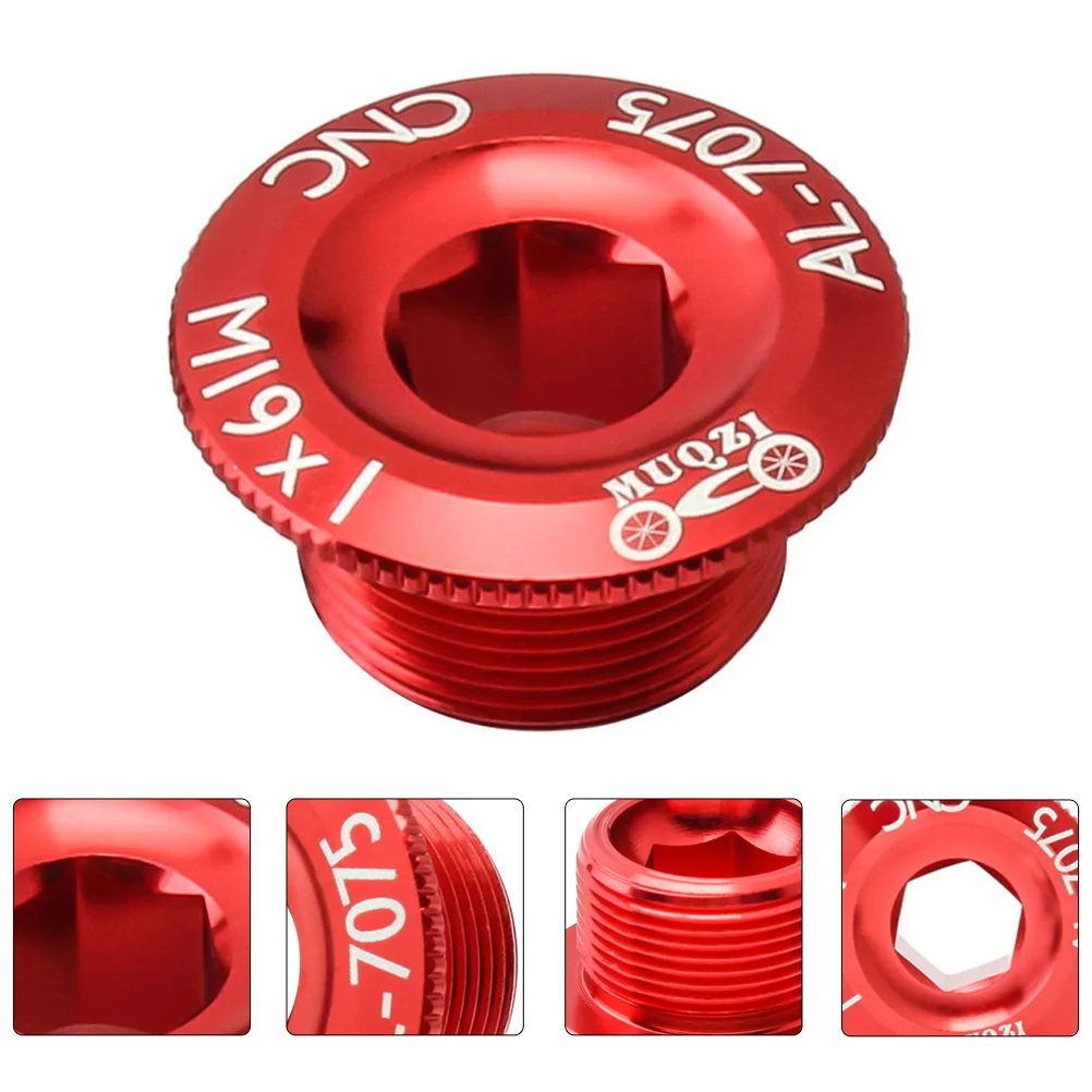 2 Pcs Portable Crank Screw Cover Wheel Nuts Screws for Bike Dental Plate Aluminum Alloy