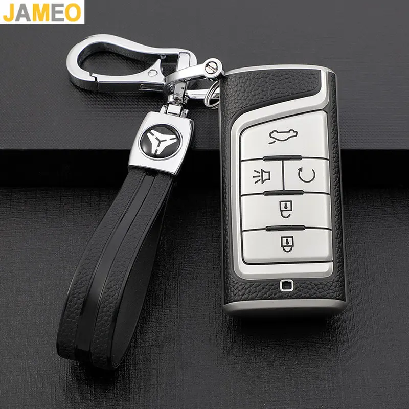 Car Key Cover Case For Gac Trumpchi GS3 GS4 GS5 GS7 GS8 GA3 GA4 GA5 GA6 GA8 M6 M8 2013 - 2021 Keychain Protaector Key Ring