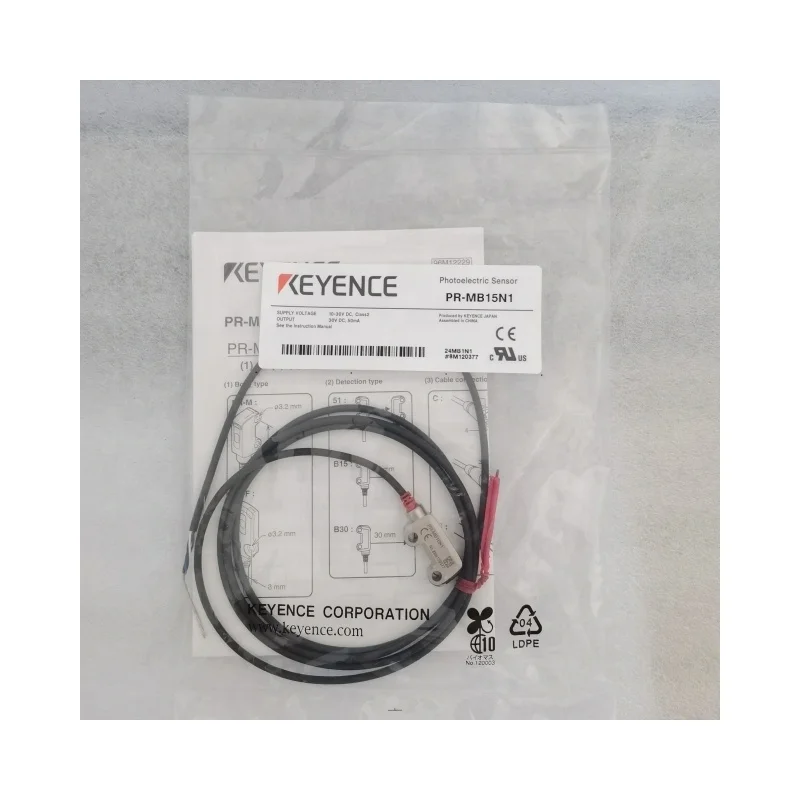 keyence Mini-slim Reflective  Background suppression  Cable Type 15mm PR-MB15N1 Self-contained Miniature Photoelectric Sensor