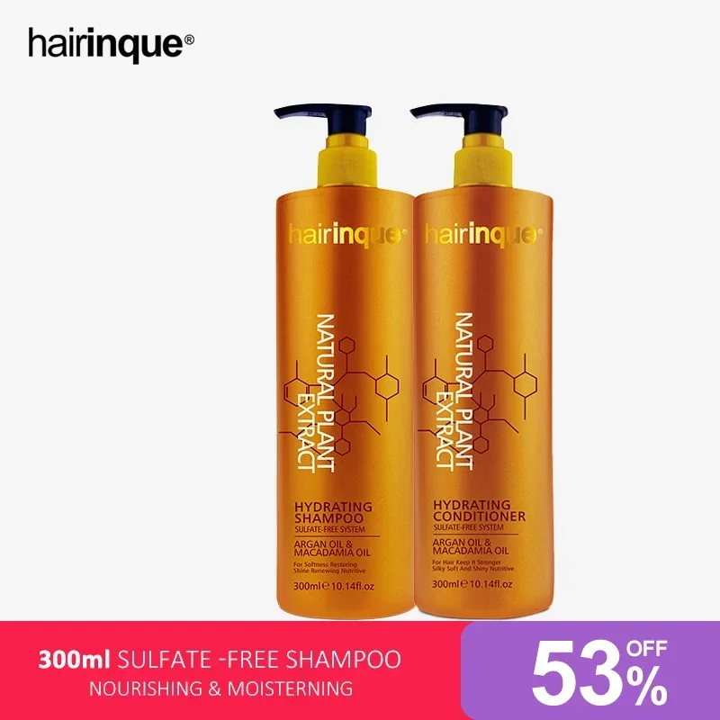 

300ml Sulfate-free Shampoo Conditioner Hair Product Hydrating Argan Oil Nourishing Moisturizing Hair Shampoo