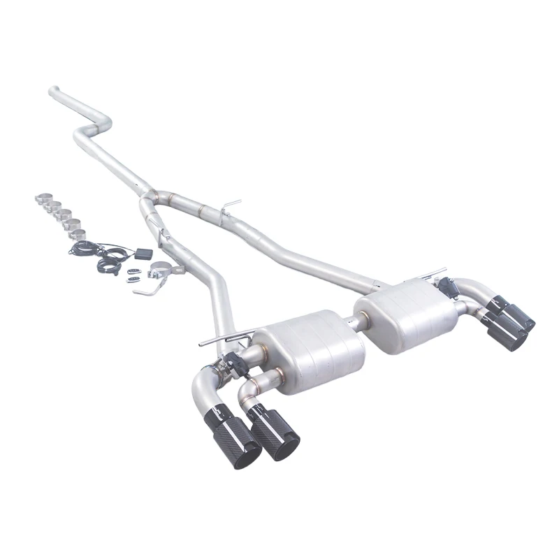 For  2018-2023 BMW 520i 525i 528i 530i G30 G38 B48 2.0T 304SUS Valvetronic High Permance Exhaust M Standard Tip