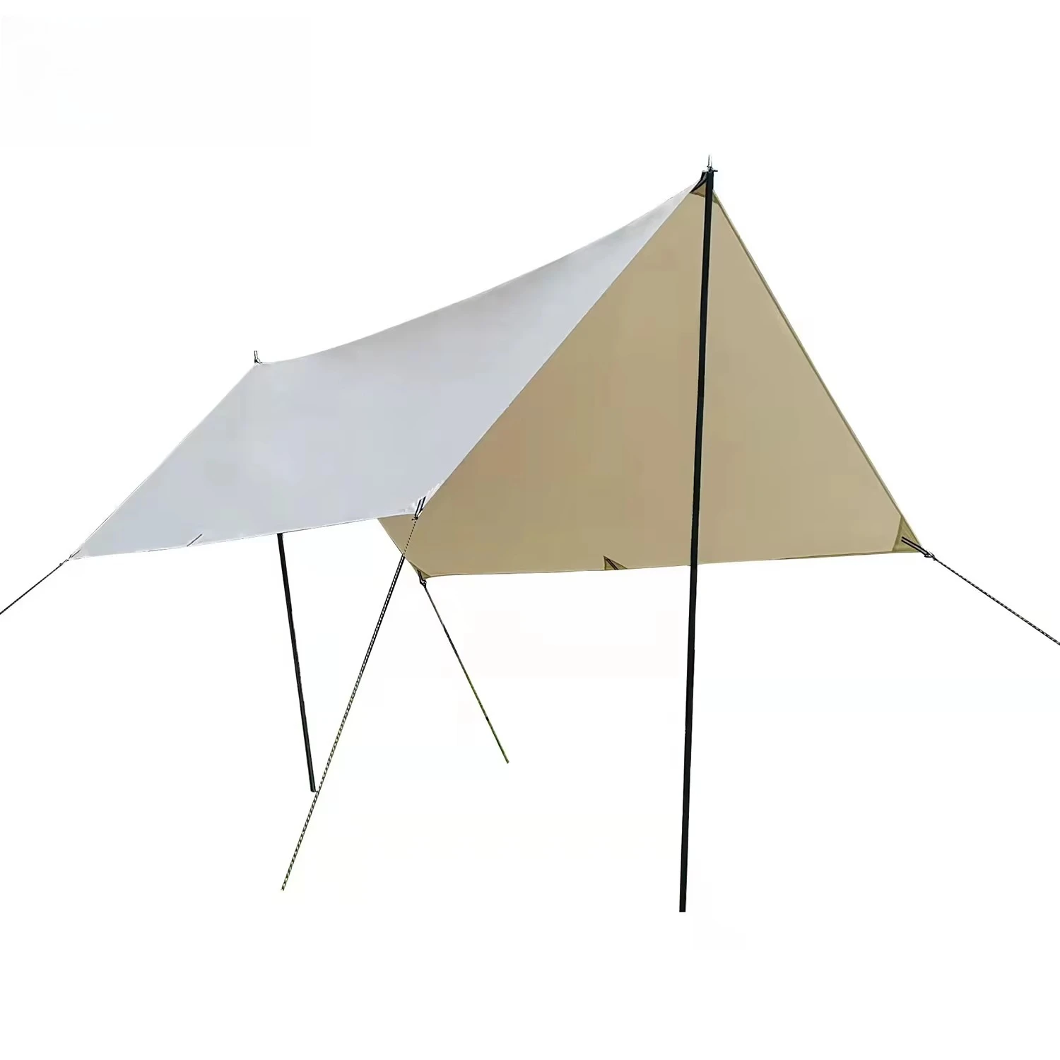 

300*300CM White Cotton and Polyester Tarp Tent Outdoor Sun Shelter with TC Tarp Hot Item