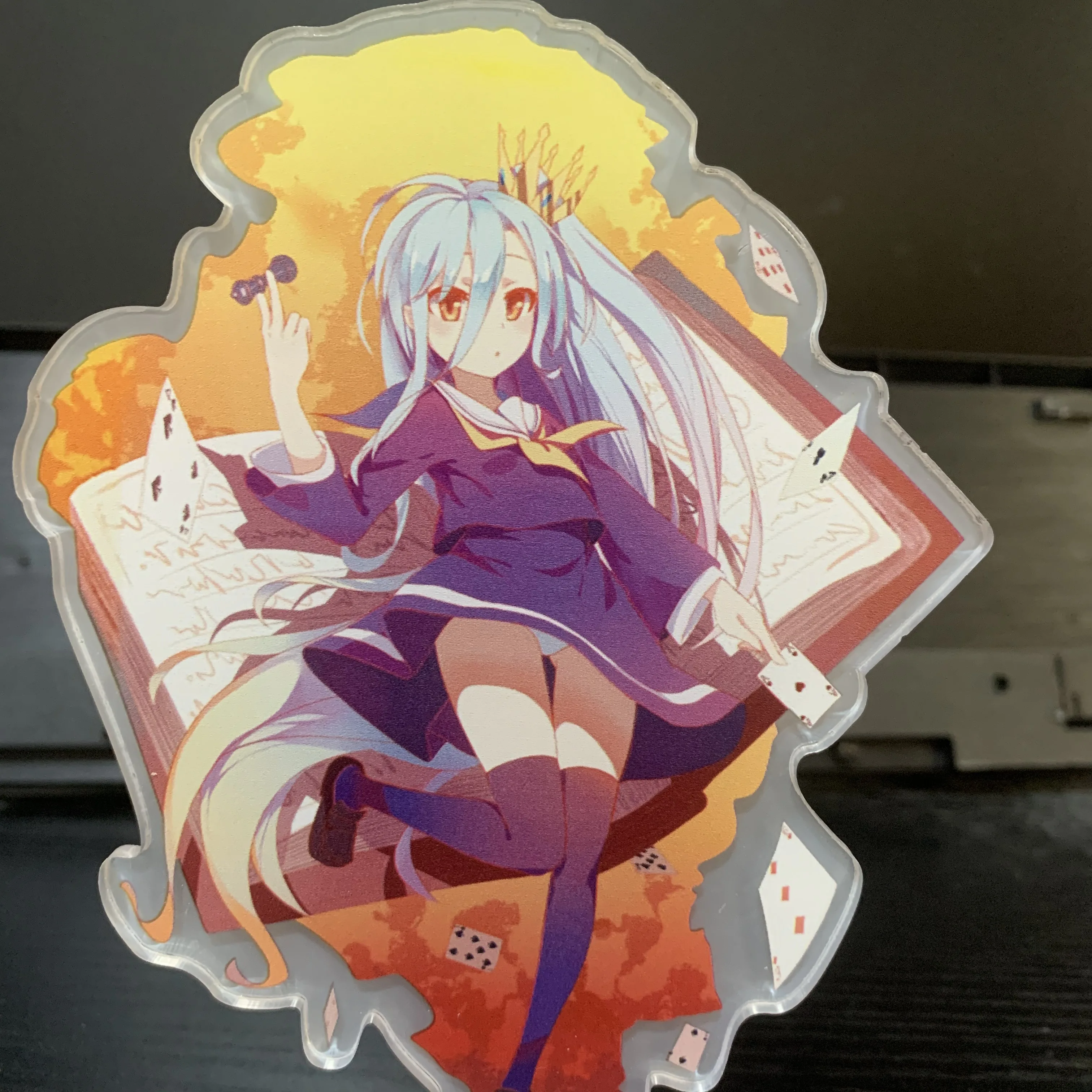 15CM Anime No Game No Life Figure Sora Shiro Action Figures Acrylic Model Standing Signs Decoration Fans Lovers Christmas Gifts