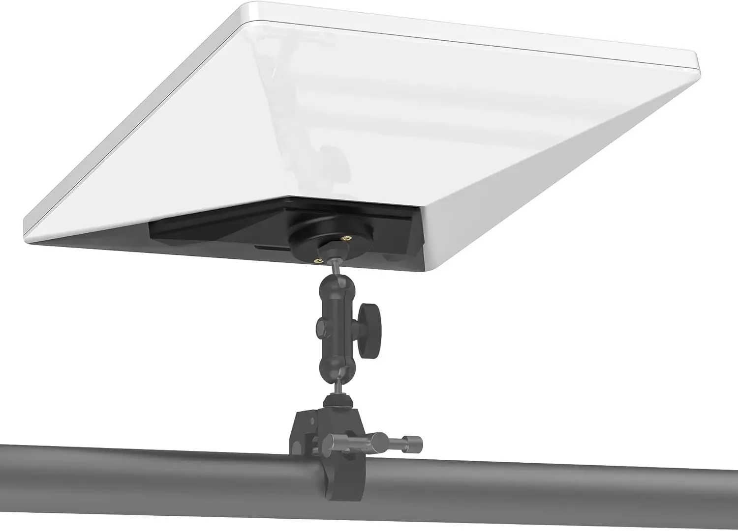 متوافق مع محول تركيب ثلاثي القوائم صغير من Starlink - 1/4 بوصة ~ 20 من سبائك الألومنيوم الملولبة للاستخدام المحمول في العربات والمركبات الترفيهية (أبيض)