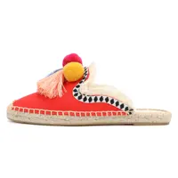 Women's Slippers  Espadrilles  Fluffy Ball Mule Slides Sale -  Rubber Hemp Shoes Outside Spring  women  sandals - Image 4