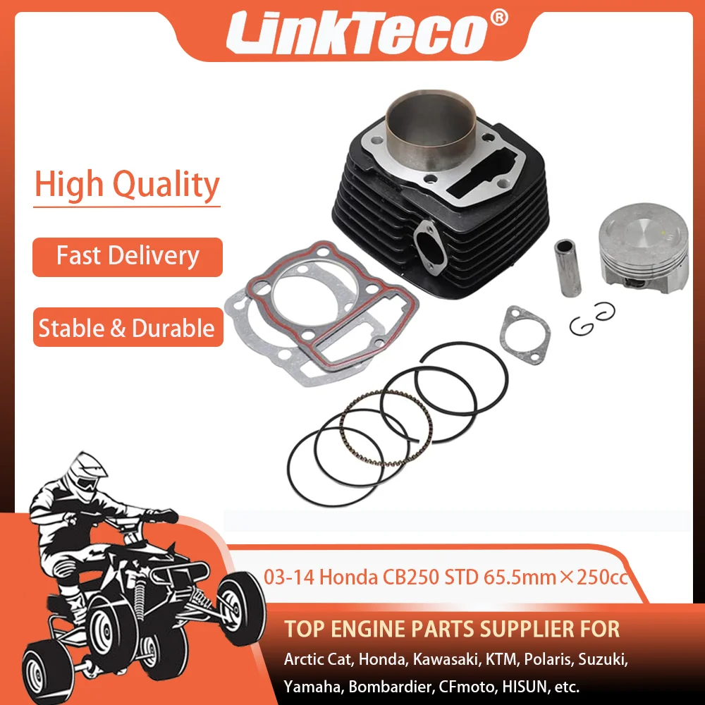 

Motorcycle STD 03-14 65.5MM 250cc Cylinder Top End Kit For Honda CB250 Motocicleta 250 Atv Enduro LONCIN LIFAN 4T Reduild Set