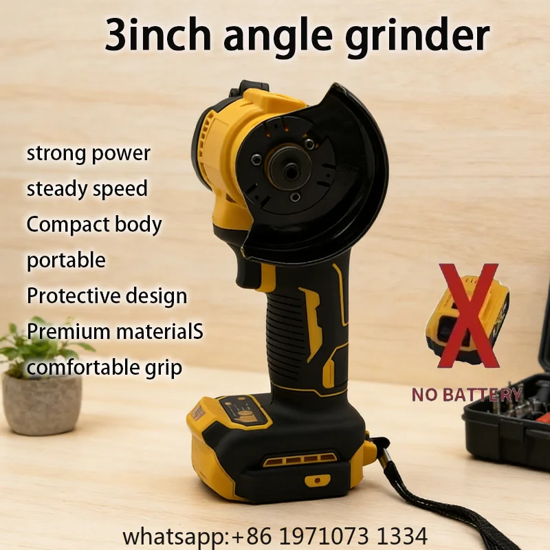 18V 3 Inch Mini Angle Grinder Cutting Machine Cordless Electric Grinding Polishing Cutting Power Tools angle grinder