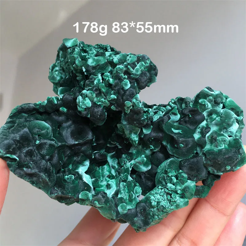 178g Rare Natural Velvet Malachite Mineral Specimen Ore Raw Stone Collection Precious Crystal Cluster Home Decoration Gifts