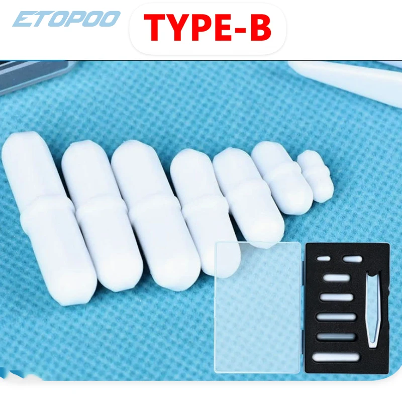 ETOPOO  7pcs Mixed Magnetic Stirrer Bar Mixed Size PTFE Magnetic Stirrer Mixer Stir Bars