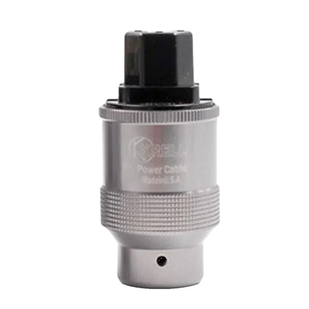 Krell aluminium legierung us stecker kupfer c13 iec stecker für diy hifi audio netz kabel