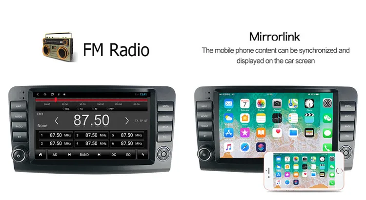 2 Din Android 11 Car Radio For Mercedes Benz M CLASS ML W164 X164 ML350 ML300 GL500 ML320 ML280 GL350 GL450 Multimedia Stereo
