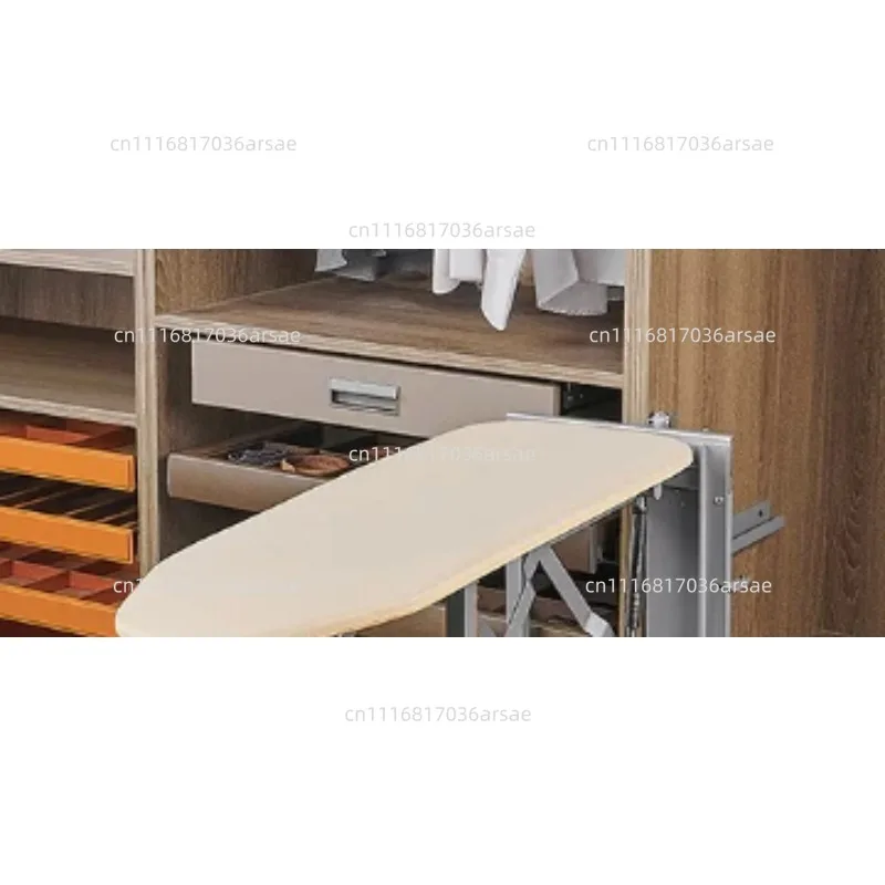 Cloakroom Household folding wardrobe Internal ironing board Hidden ironing board Electric iron rack