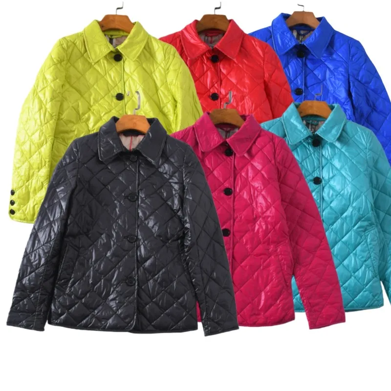 

Classic Diamond Pattern All-Match Color Candy Color 90 Goose down Lightweight down Jaet Autumn Winter Women's Wear