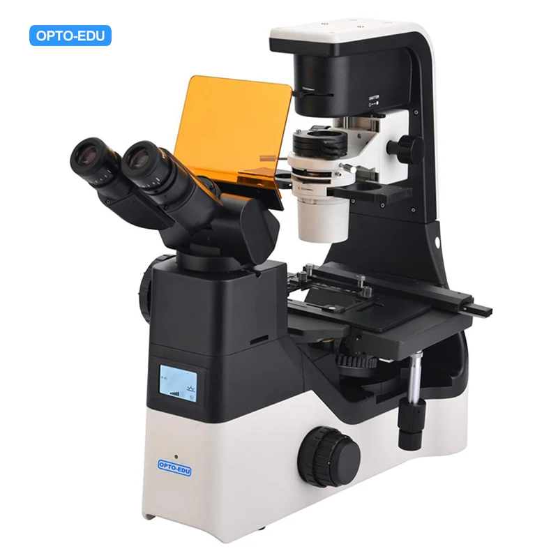 OPTO-EDU A16.1065 3W LED Phase Contrast Binocular Inverted Fluorescent Microscope