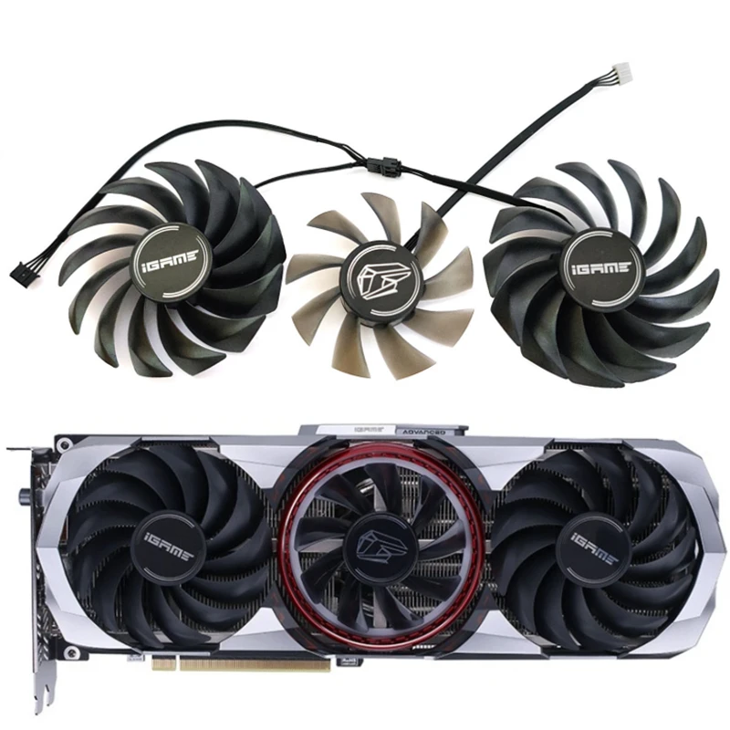 NEW 90MM RTX 3070 Advanced GPU Fan，For Colorful RTX 3060 3060TI 3070 3070TI 3080 3080TI 3090 Advanced Graphics card cooling fan