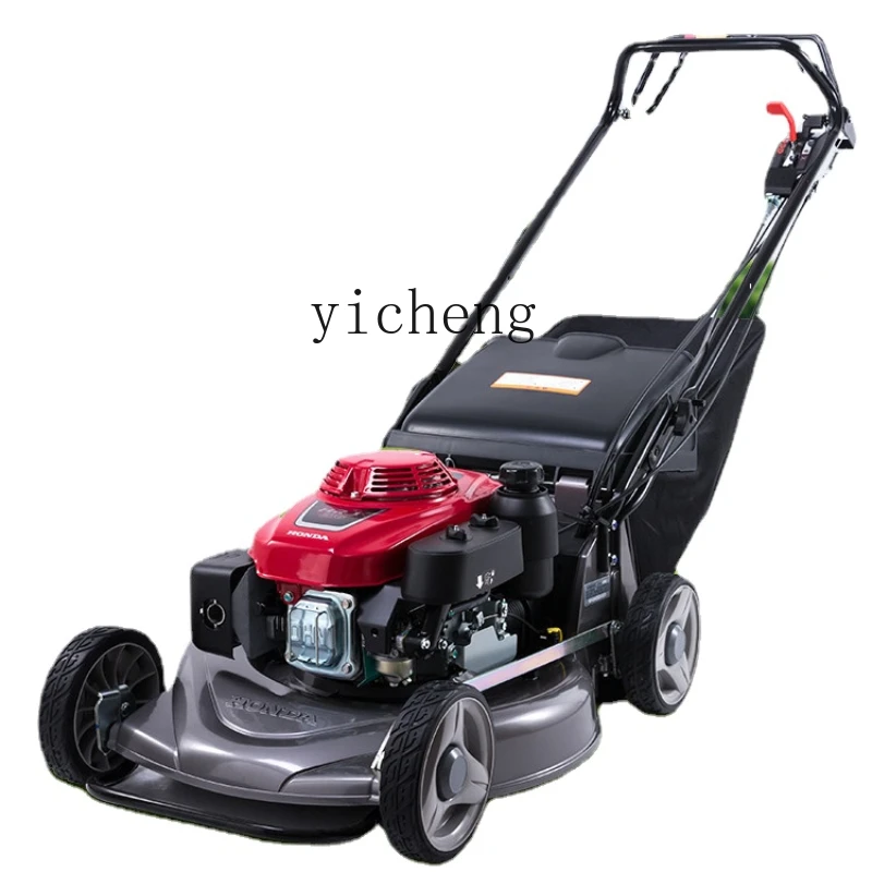 ZC Petrol Driven Mower Power Lawn Pruning Machine Weeding Machine Orchard Hand Push Grass Trimmer Lawn Mower.