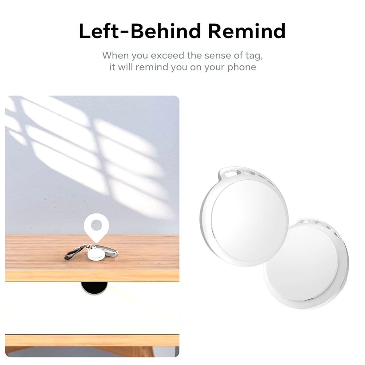 AA84 2 Pak Pelacak Tag Pintar untuk AirTag Temukan Saya untuk Dompet Hewan Peliharaan Tas Koper Ransel Bagasi Anjing Kucing