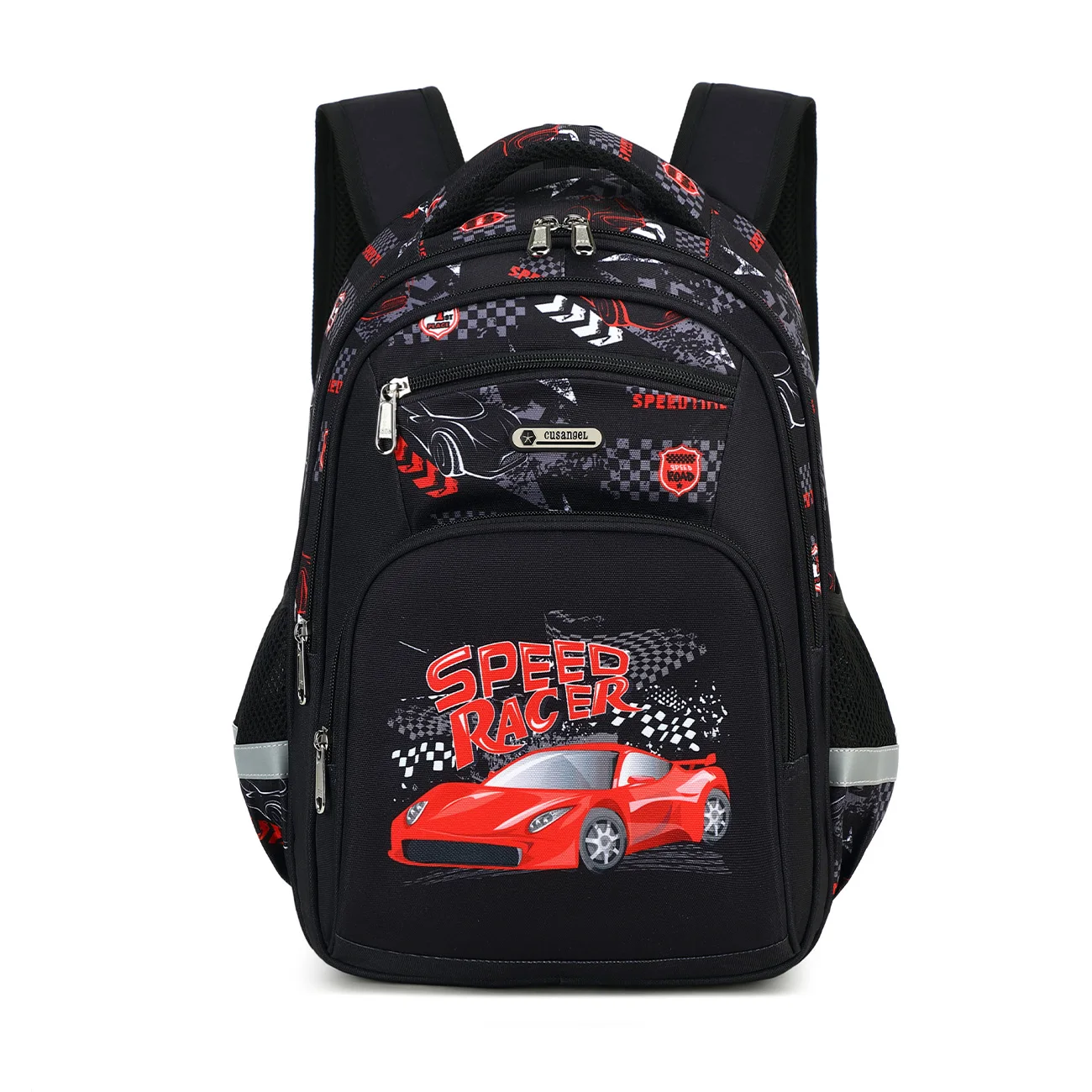 Top Quality Boys School Bags Football Pattern Backpacks Children Kids Satchels Boys Shoulder School Bag Kids Packsack Red Car