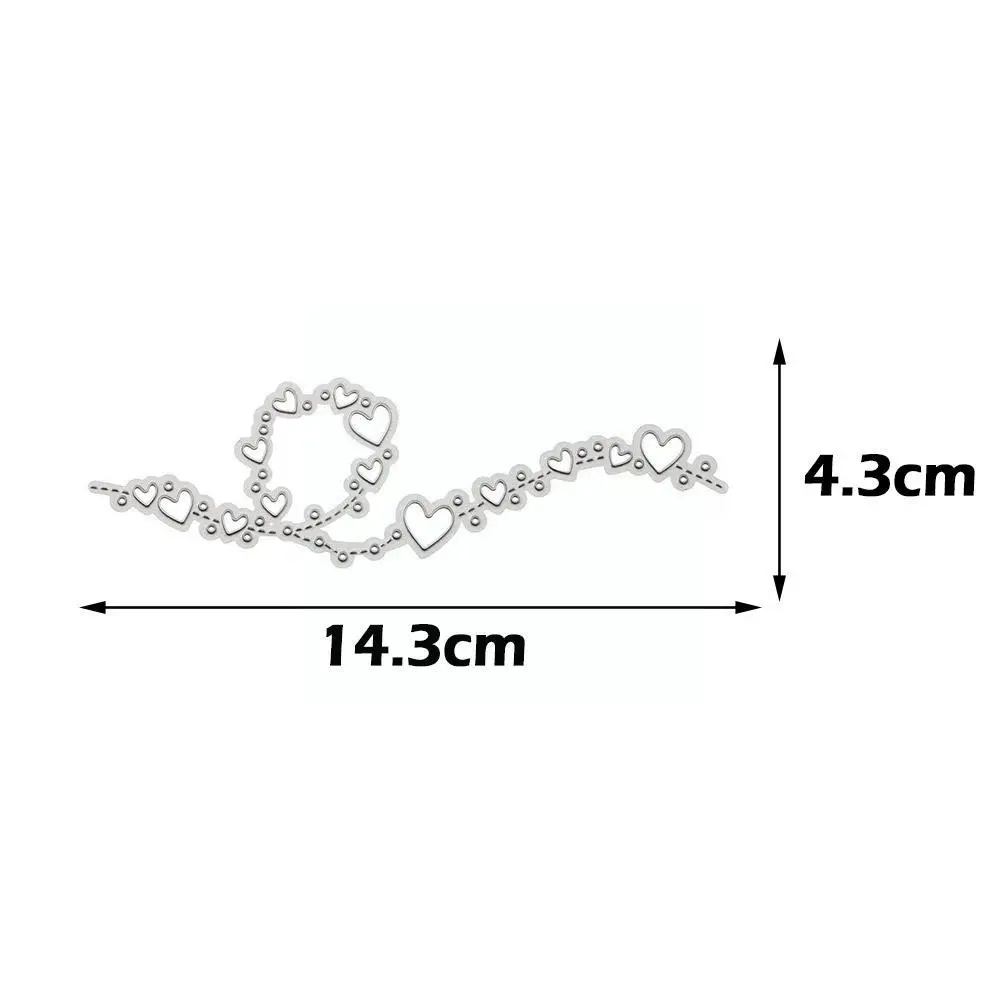 Heart Lace Edge Frame Metal Cutting Dies Stencils For DIY Scrapbooking Decorative Embossing Handcraft Die Cutting Template N6D8