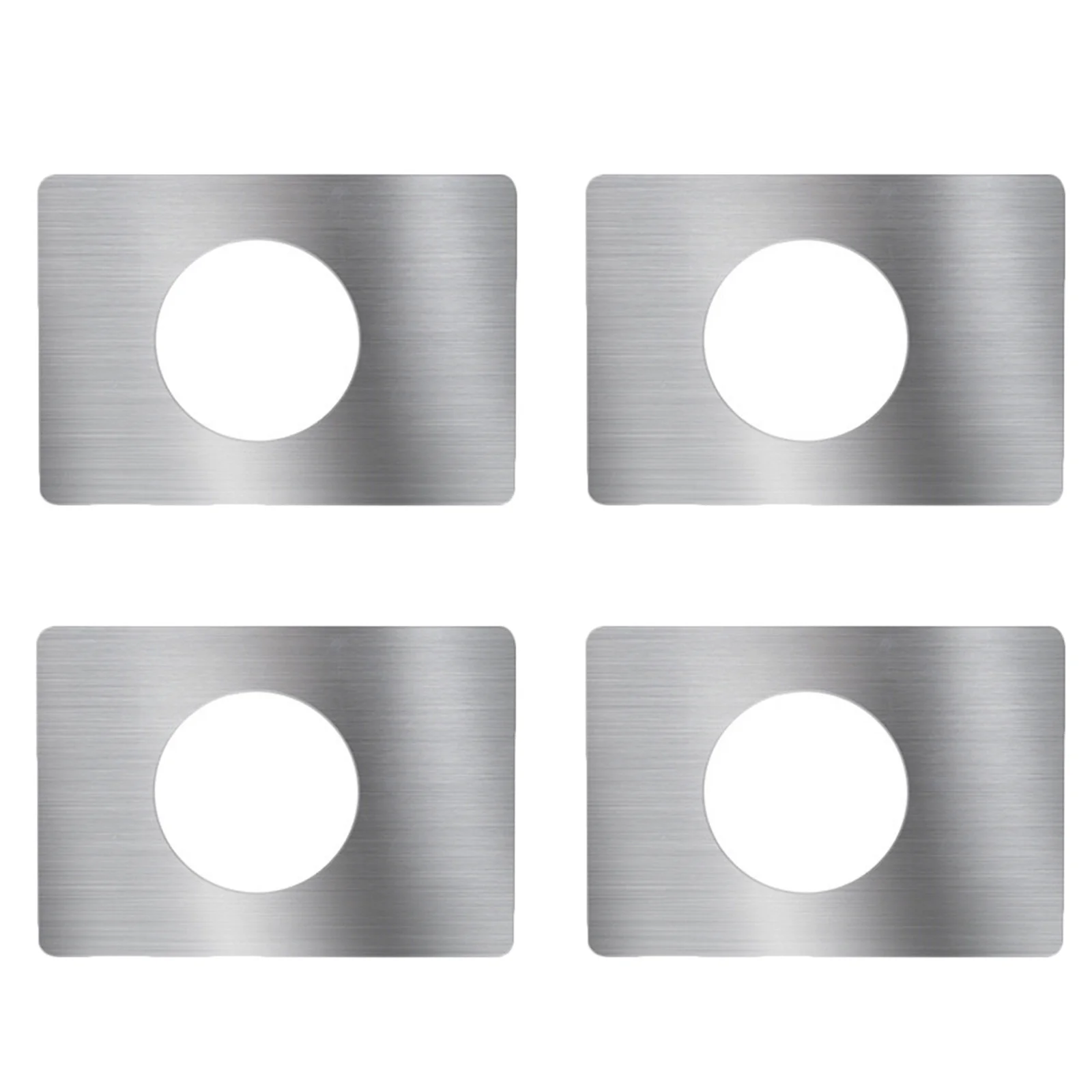 

4Pcs Door Knob Plate Repair Kit Reinforce Weak Spots Scratch Cover Hole Filler for Home Security Enhancement Door Strike Plate