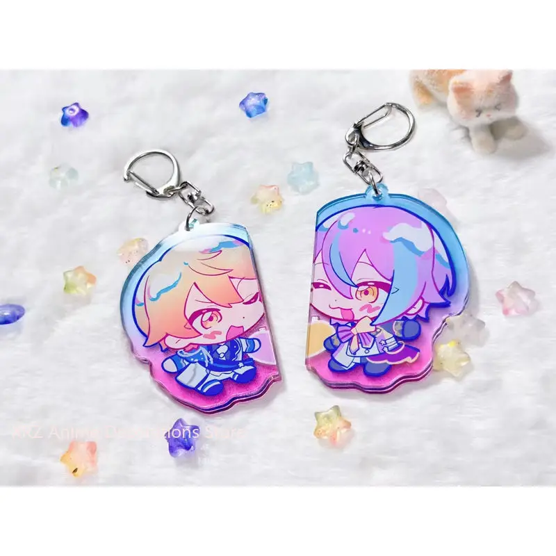 

2PCS Anime Project Sekai Tenma Tsukasa Acrylic keychain Car Bag Pendant Gift Cute Creative Bag Charm Friends Gifts Keyring