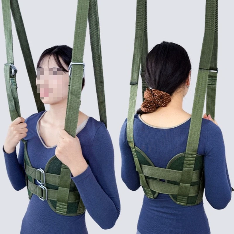 Hanging Horizontal Bar Waist Stretching Strap Home Outdoor Portable Canvas Stretching Strap Integrated Double Fixed Strap