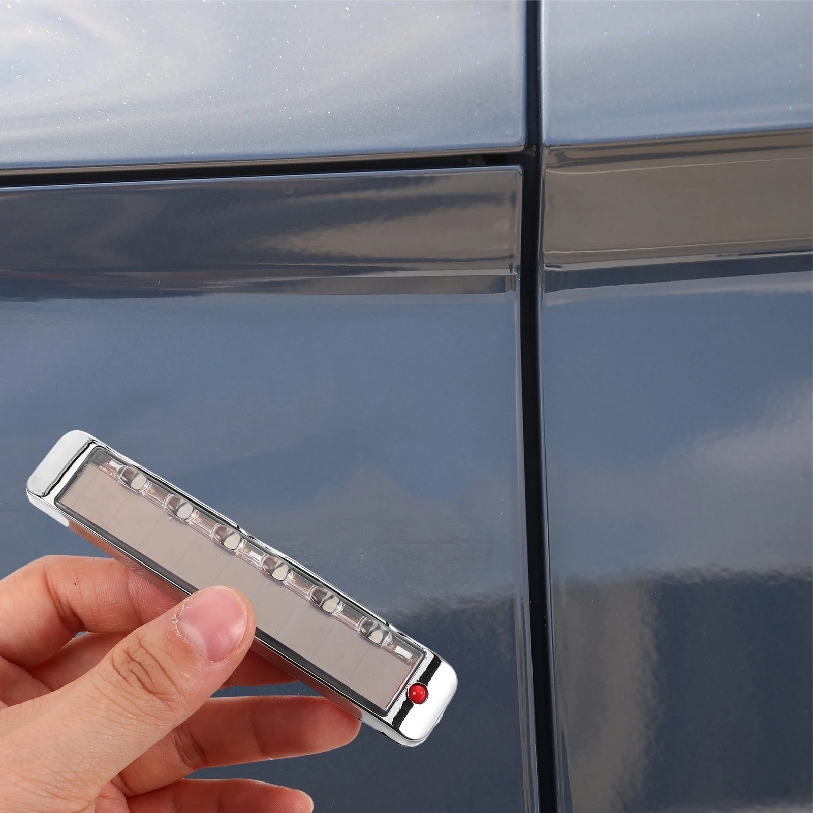 

High Brightness Led Solar Powered Anti Static Car Door Edge Guard Lamp Multi Mode Warning Light Door Edge Protector Strip
