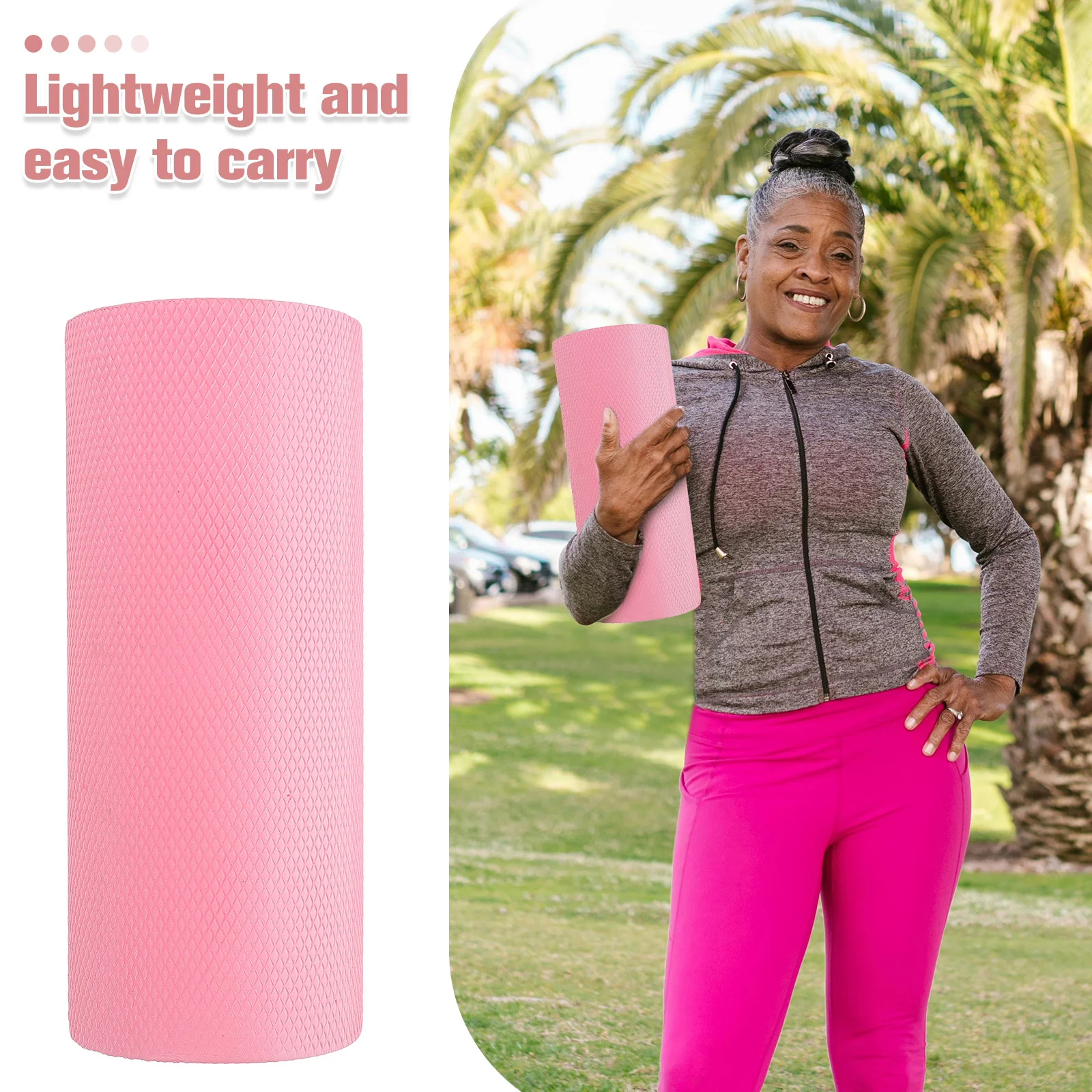 نصف دائرة تدريب الأسطوانة اليوغا بيلاتيس نصف المعدات الأساسية تعزيز أداة استرخاء عضلات الظهر #6