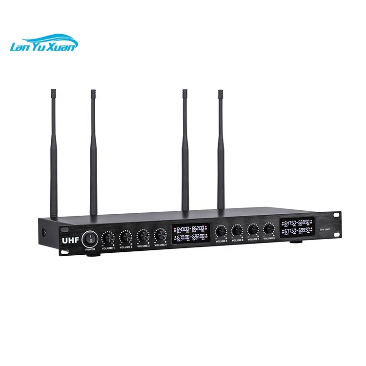 

R-0801 UHF Wireless Microphone 8 Channel Lavalier Headset Microphone