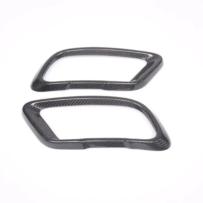 For BMW X5 X6 X7 G05 G06 G07 2019-2022 Real Carbon Fiber Car Tail Pipes Exhaust Pipe Cover Trim Stickers Car Accessories