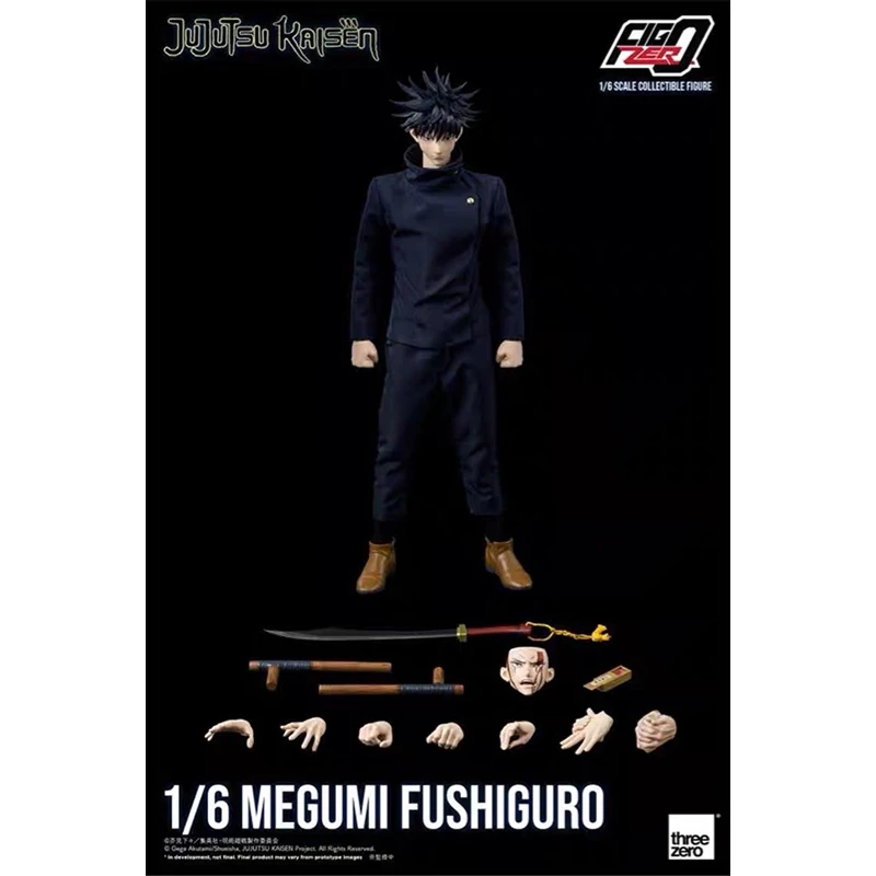 

Оригинальная Аниме Фигурка ThreeZero 1/6 juютсу Kaisen Fushiguro Megumi, модель 30 см, шарнирная экшн-фигурка, орнамент, кукла, игрушка