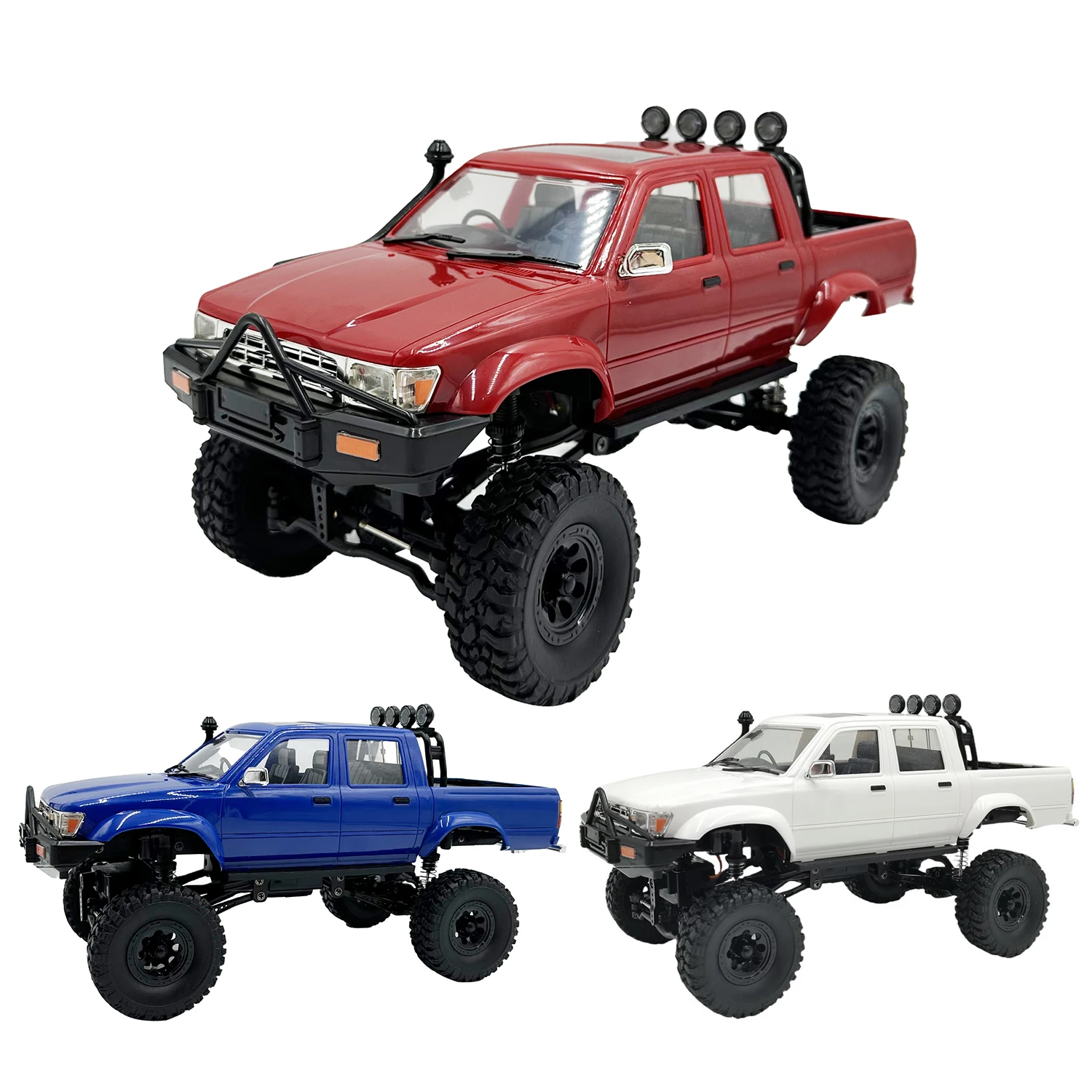 WPL C64-1 1/16 RC CAR 2.4G Full Scale 4WD Climbing Car Off Road Vehicle C64 Pickup Truck Remote Control Toy Birthday Xmas Gifts