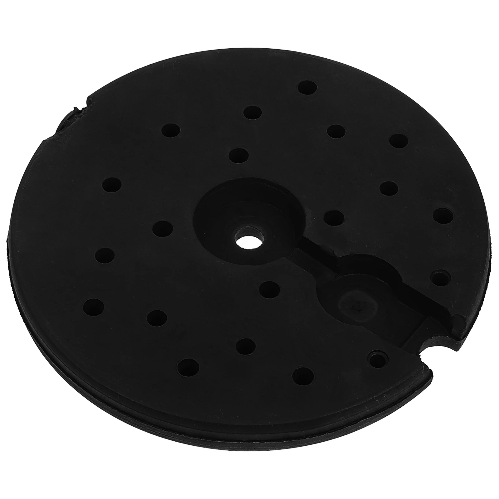 Base de lámpara de pie de plástico resistente, soporte estable de chasis redondo ponderado de repuesto para piezas de soporte de luz de mesa de escritorio