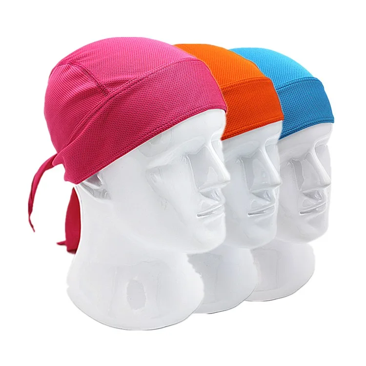 Outdoor Quick Dry Pure Cycling Cap Head Scarf Headscarf Headband Summer Men Running Riding Bandana Ciclismo Pirate Hat Hood