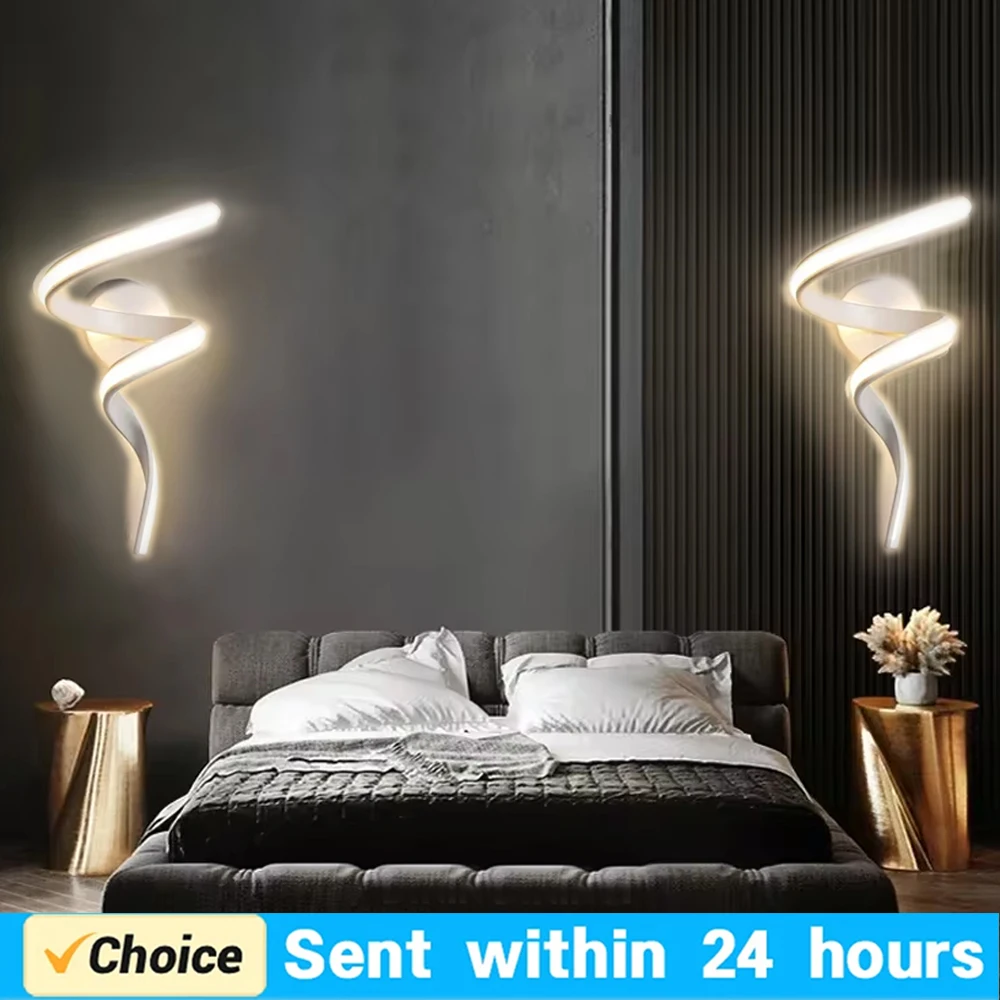 

Modern LED Wall Lamp Home Indoor Decor Minimalist wall Sconce For Living Room Bedroom Bedside Lustres Backgroud Light Decoration