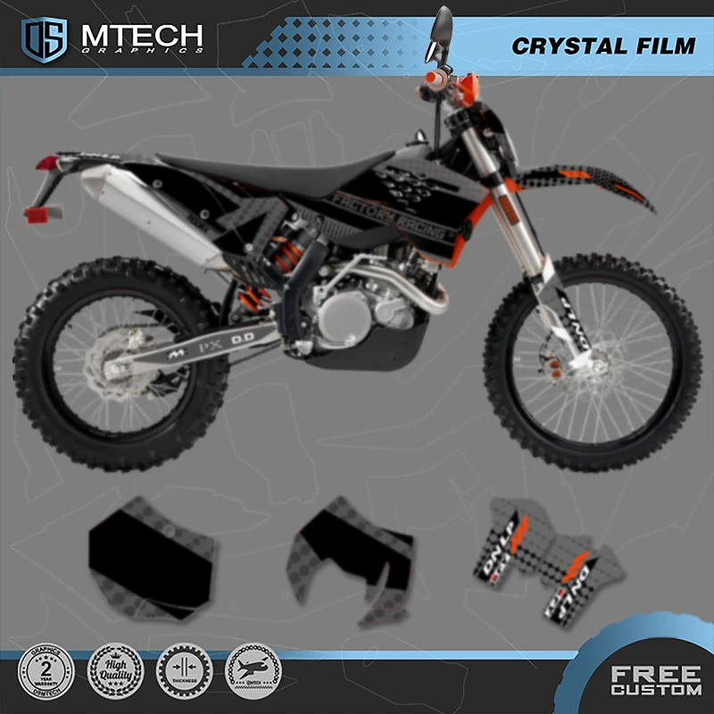 DSMTECH-calcomanía de fondo con gráficos para motocicleta, para KTM SX SXF 2007 2008 2009-10 EXC EXCF 125 250 300 450 2008 2009 2010-11 003