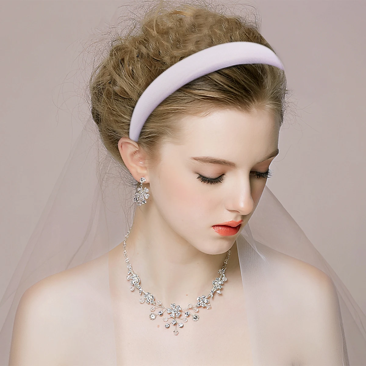 

2Pcs Headband Elegant Sponge Hair Hoop Lightweight Comfortable Fashion Hairband for Daily Wear Party Women Hair