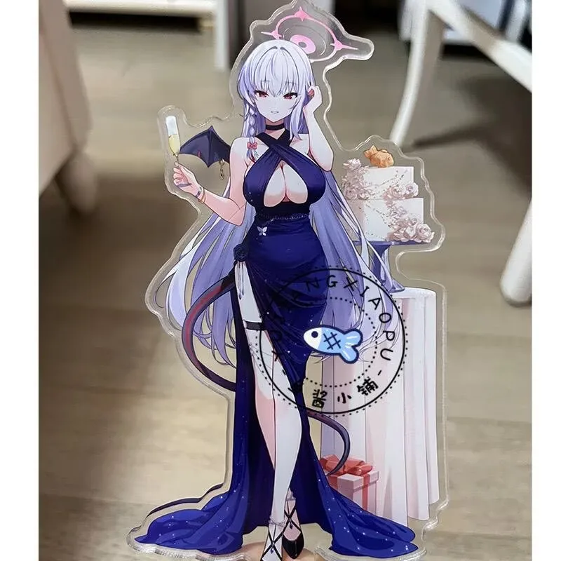 17cm Anime Blue Archive Kurodate Haruna Dress Acrylic Stand Figure Model Plate Cosplay Role Props Collection Desktop Decor
