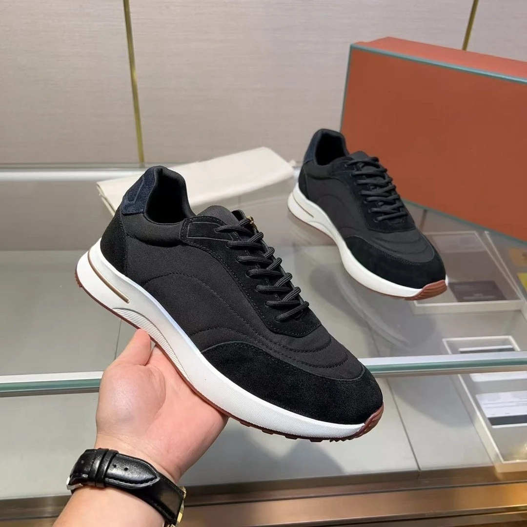 

2026 Premium Quality Men's Sneakers Color-Blocked Thick Sole Lightweight Casual Athletic Footwear New Spring Style