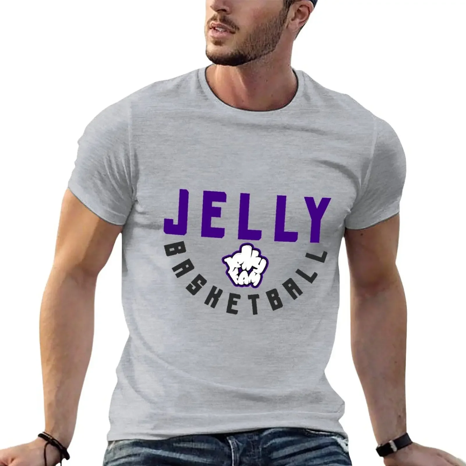 Jelly Fam Basketball T-Shirt plain summer tops summer clothes t shirts for men