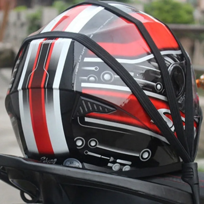 60cm Motorcycle Luggage Belt Helmet Gear Fix Elastic Buckle Rope High Strength Retractable Protection motorbike