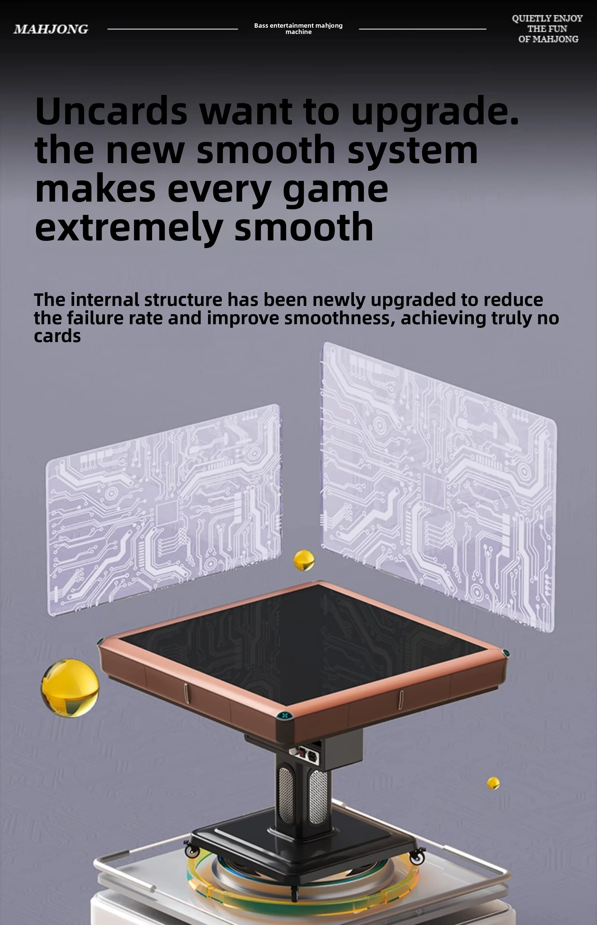 XL mahjong machine automatic household dining table mahjong table silent anti-card folding roller coaster model