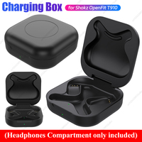 Replacement Charger Case Cover with 600mAh Battery Charging Box Earphone Charger Box for Shokz OpenFit T910 Open Ear Headphones