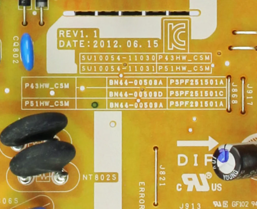 BN44-00509A BN44-00509B P51hw_csm Power Board Is Voor Ps51e450a 1W Ps51e451a2r Ps51e452a 4W Ps51e490b 1K Ps51e455a 1W Ps51e495b 1K Tv