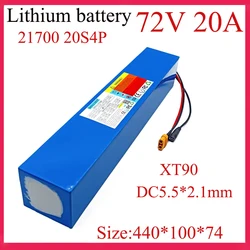 72V 20Ah 20S4P 21700 lithium battery pack built-in 40A high-power balance BMS 3000W High quality battery，rechargeable battery