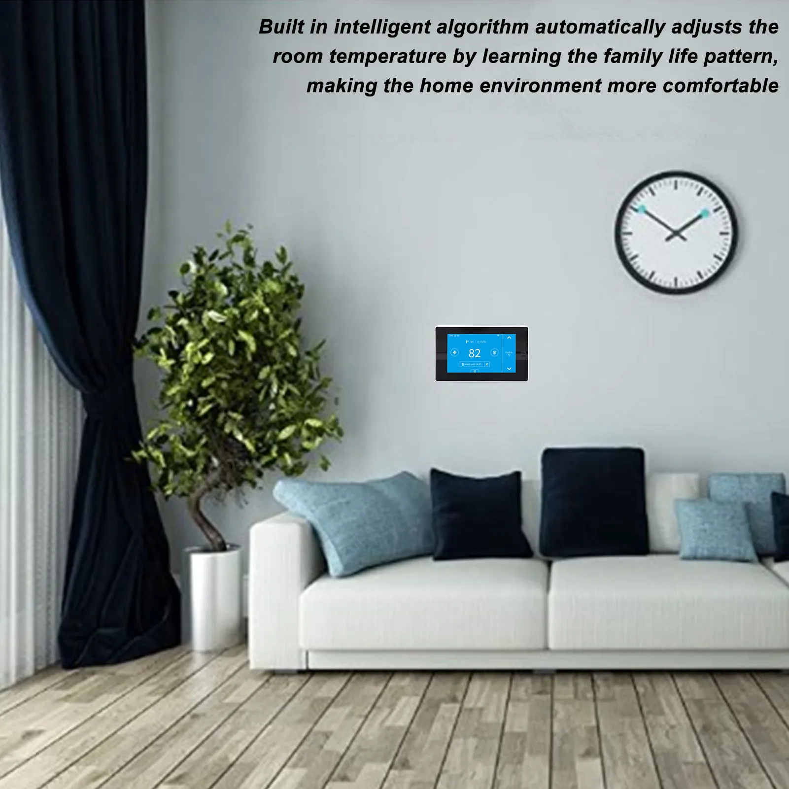 Digital Thermostat Smart WiFi Temperature Monitor Sensor with Large LCD  Remote Control for Home Temperature Monitor