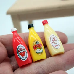 1set Dollhouse Salad Ketchup Chocolate Jam Mini Margarine Shooting Props Miniature Food Toys Doll Accessories Home Decor